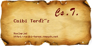 Csibi Teréz névjegykártya
