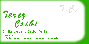 terez csibi business card